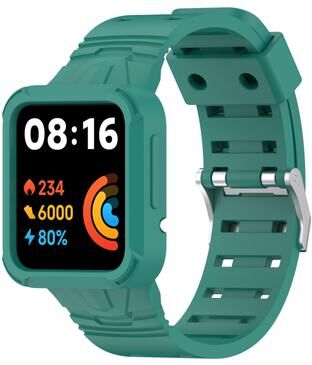 Everyday Crate Silicone Replacement Watch Band For Xiaomi Poco Watch Soft Comfortable Adjustable Strap pine Green