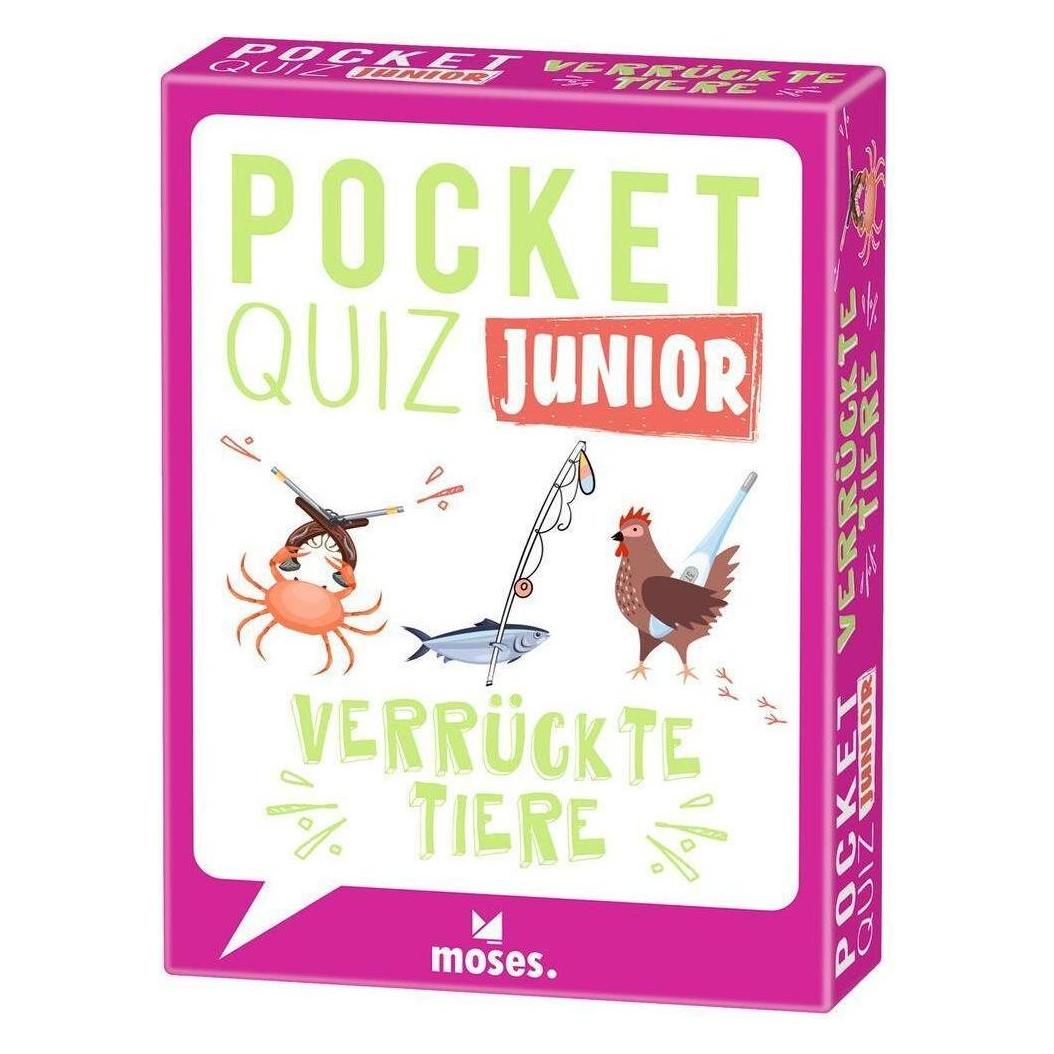 Moses Pocket Quiz junior Verrückte Tiere (Deutsch, 1 - 6 Spieler) (43194002)