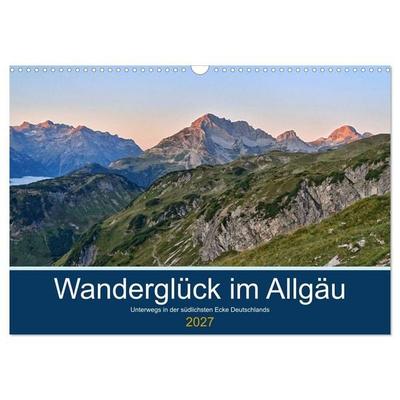 Wanderglück im Allgäu (Wandkalender 2027 DIN A3 quer), CALVENDO Monatskalender