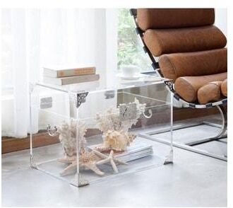 Ciao Bella Modern Clear Trunk - Silver Plated by DormCo