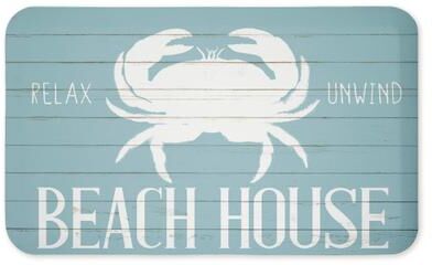 "Stupell Beach House Entry Crab Printed Anti-Fatigue Floor Mat, design by Kim Allen, 30""x18"""