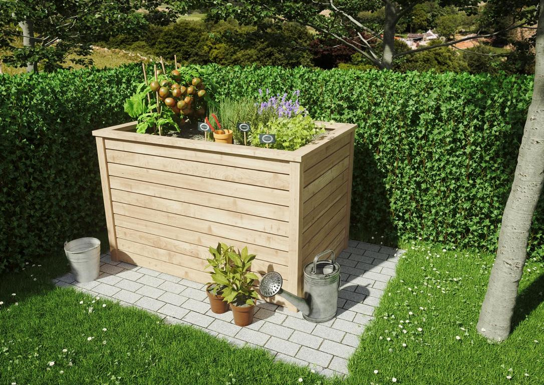 TETZNERJENT VEIJLE-Hochbeet LÄRCHE B 125 x H 80 x T 85 cm, 650 l 08436204
