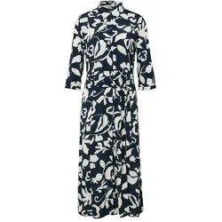 Tchibo - Bedrucktes Hemdblusenkleid - Damen - Gr. 40 - dunkelblau