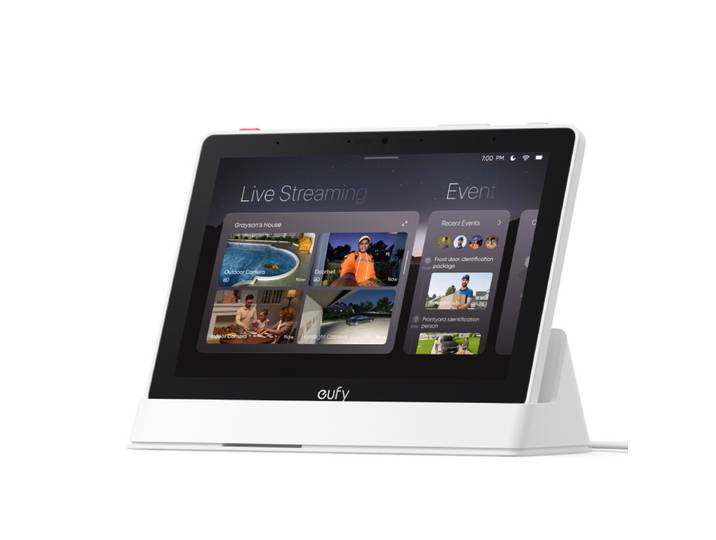 eufy Smart Display E10, eufy Edge Security Center, Stockage Local Extensible Jusqu’à 16 to, compatibilité Produits, cryptage de Niveau Militaire, Pas de Frais mensuels