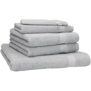Betz Handtuch Premium Set, silber, 400 g/m², 2 Hand-, 1 Dusch-, 1 Gästetuch & 1 Waschlappen, 100% Baumwolle