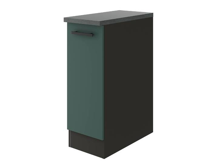 Meuble bas 1 tiroir 30 x 85 x 60cm Vert/Vert/Anthracite
