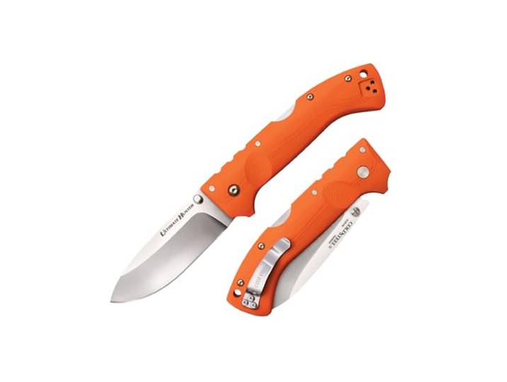 Cold Steel, Ultimate Hunter Lockback Org, Klappmesser, Satin Finish, Taschenmesser, Griff: G10, S35VN Klingenstahl, scharfes Messer für Outdoor, Camping, Schnitzen