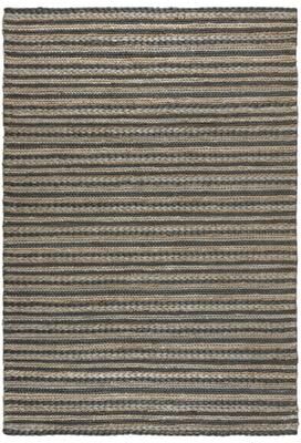 NAVATEXTURA Madras Stripe Hand-woven Jute Rug