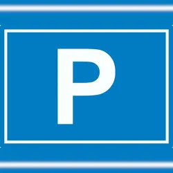 HB-Druck P Parkplatz Aufkleber waagerecht A3 (297x420mm)