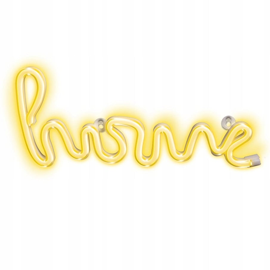Forever Light Neon LED Wandlamp met warm licht, wit, model FLNE21, met batterij en USB