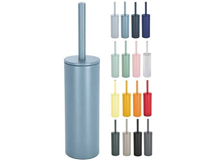 Spirella Wc-borstel, toiletborstel Akira met hygiënische houder, mat blauw