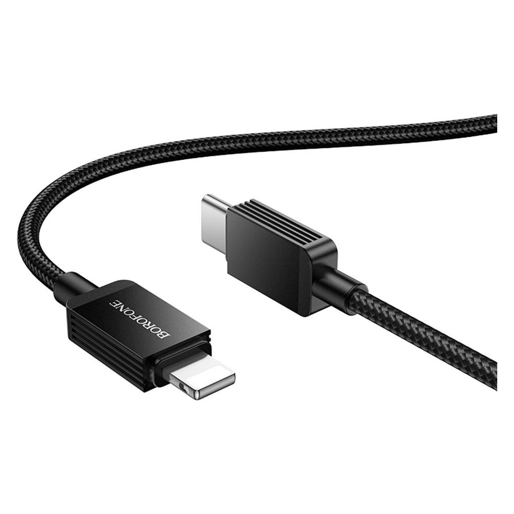 Borofone USB-C to Lightning Cable BX120 Placer, 27W, 1m, Black (1 m, 27 W) (61774704)
