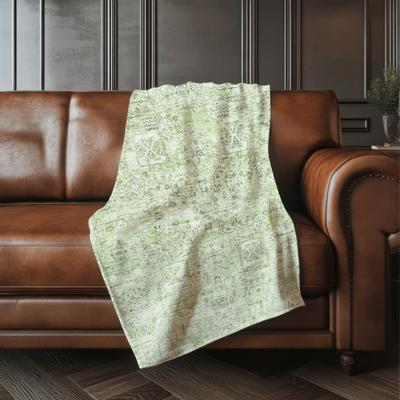 Addison Rugs Premium Machine Washable Traditional Moroccan Sherpa Throw Blanket