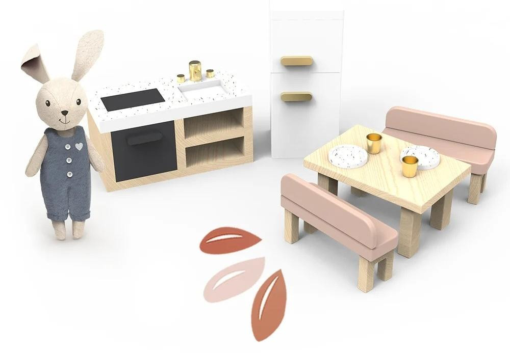 Speedy Monkey Keukenmeubelset voor poppenhuis