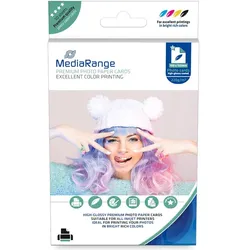 MediaRange Tintenstrahl-Fotopapier 10 x 15 cm glänzend, 220g, 50 Bl