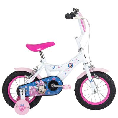 Kinderfahrrad HUFFY "Huffy Disney Minnie 12-Zoll-Fahrrad", pink (weiß), Fahrräder, Kinder, 12 Zoll (30,48cm) hinten: 12 Zoll (30,48cm)