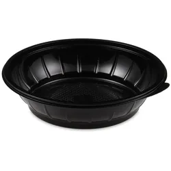 Salatschale (rPET) schwarz Ø230mm 1000ml
