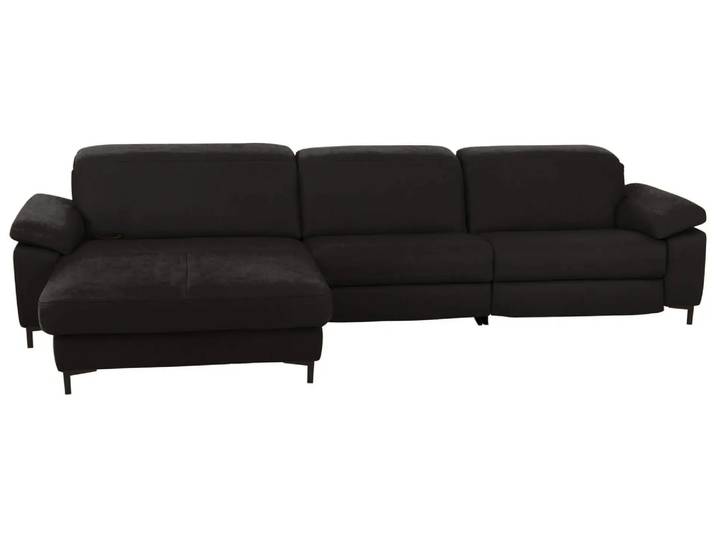 Ecksofa Kriens Basic Polipol / Farbe: Anthrazit / Material: Leder Basic