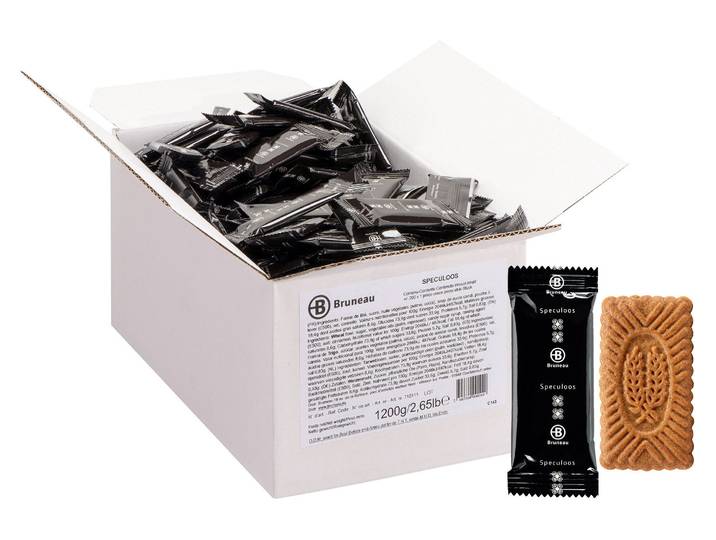 Speculoos Bruneau - Carton de 200 - Biscuits individuels - Bruneau