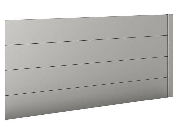Biohort Sichtschutz zu Hochbeet 4x1m ohne Acrylglas Quarzgrau
