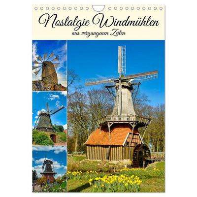 Nostalgie Windmühlen (Wandkalender 2026 DIN A4 hoch), CALVENDO Monatskalender