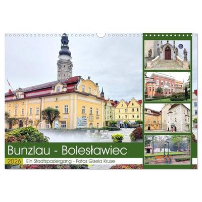 Bunzlau - Boleslawiec - Ein Stadtspaziergang (Wandkalender 2026 DIN A3 quer), CALVENDO Monatskalender