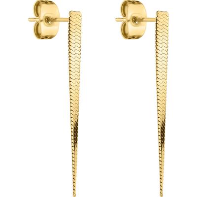 Paar Ohrhänger LIEBESKIND BERLIN "LJ-0891-E-30, LJ-0892-E-30", gold (gelbgoldfarben), Ohrringe, Damen, Edelstahl