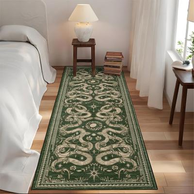 Garvee Animal Print Gothic Washable Area Rug