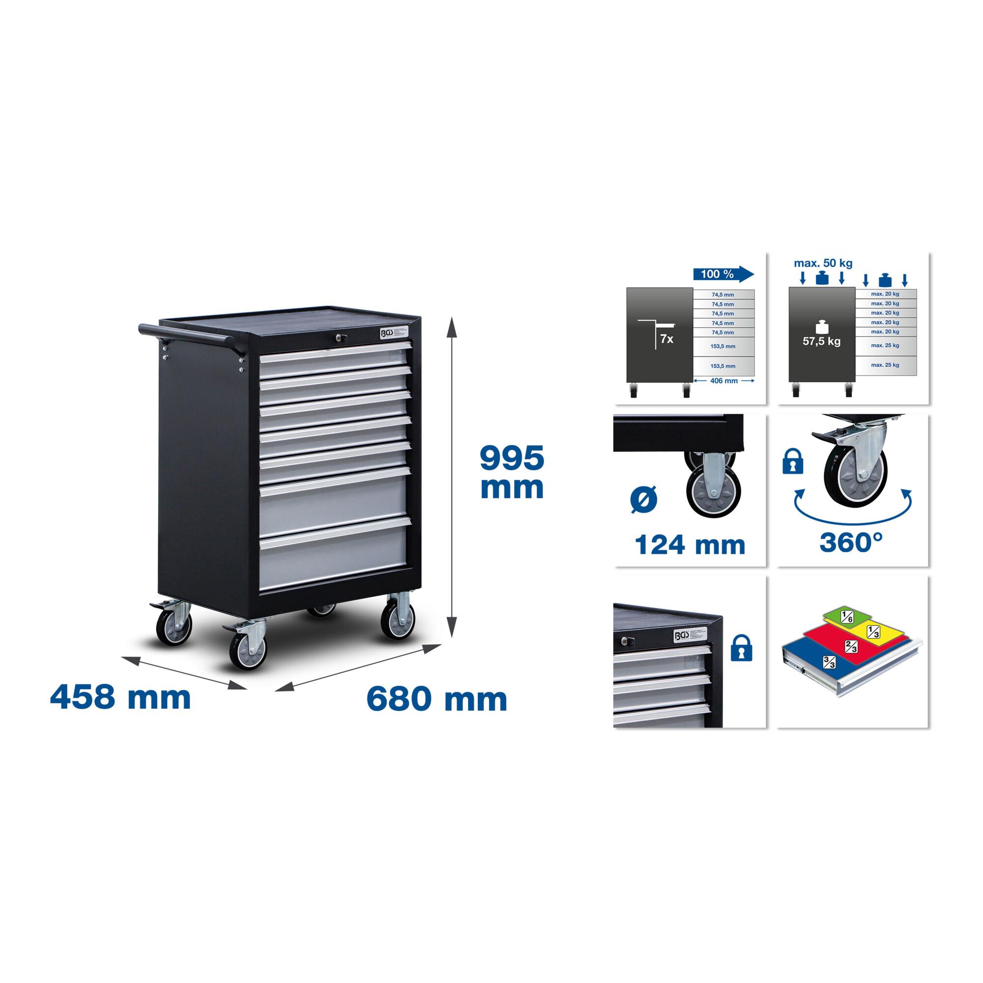 BGS Werkstattwagen 7 Schubladen mit 354 Werkzeugen ; BGS technic (6077)