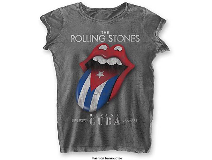 T-Shirt # Xl Grey Femmina # Havana Cuba