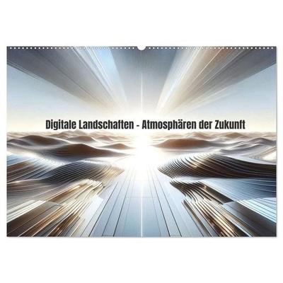 Digitale Landschaften – Atmosphären der Zukunft (Wandkalender 2027 DIN A2 quer), CALVENDO Monatskalender