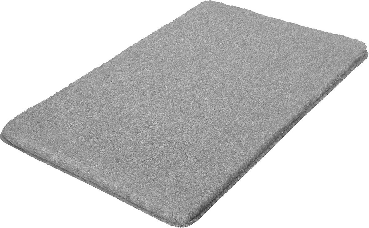Badmat Microvezel Grijs - Comfortabele en Antislip Badkameraccessoire met 1 cm dikte
