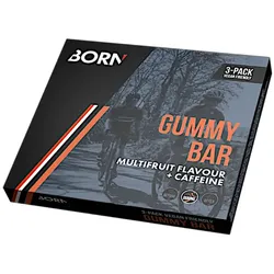 BORN Energie Fruchtgummi Multifruit Caffeine | 3 x 30g