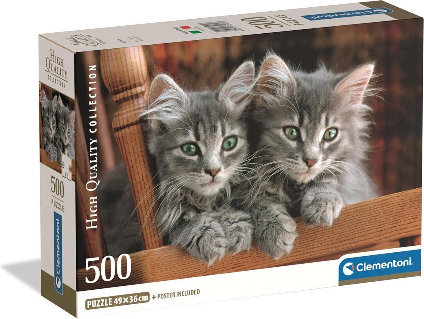Clementoni High Quality Collection Puzzel Dieren 500 stukjes