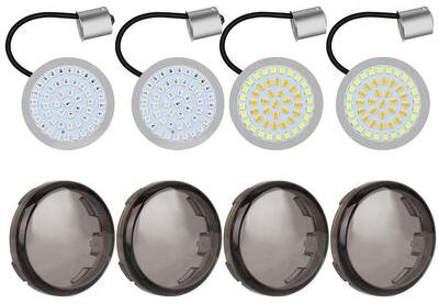 Multicon Wholesale Hub Front & Rear LED Turn Signal Lights With Smoke Lens For Harley Davidson Motorcycles Front & Rear LED Turn Signal Lights With Smoke Lens For Harley Davidson Motorcycles