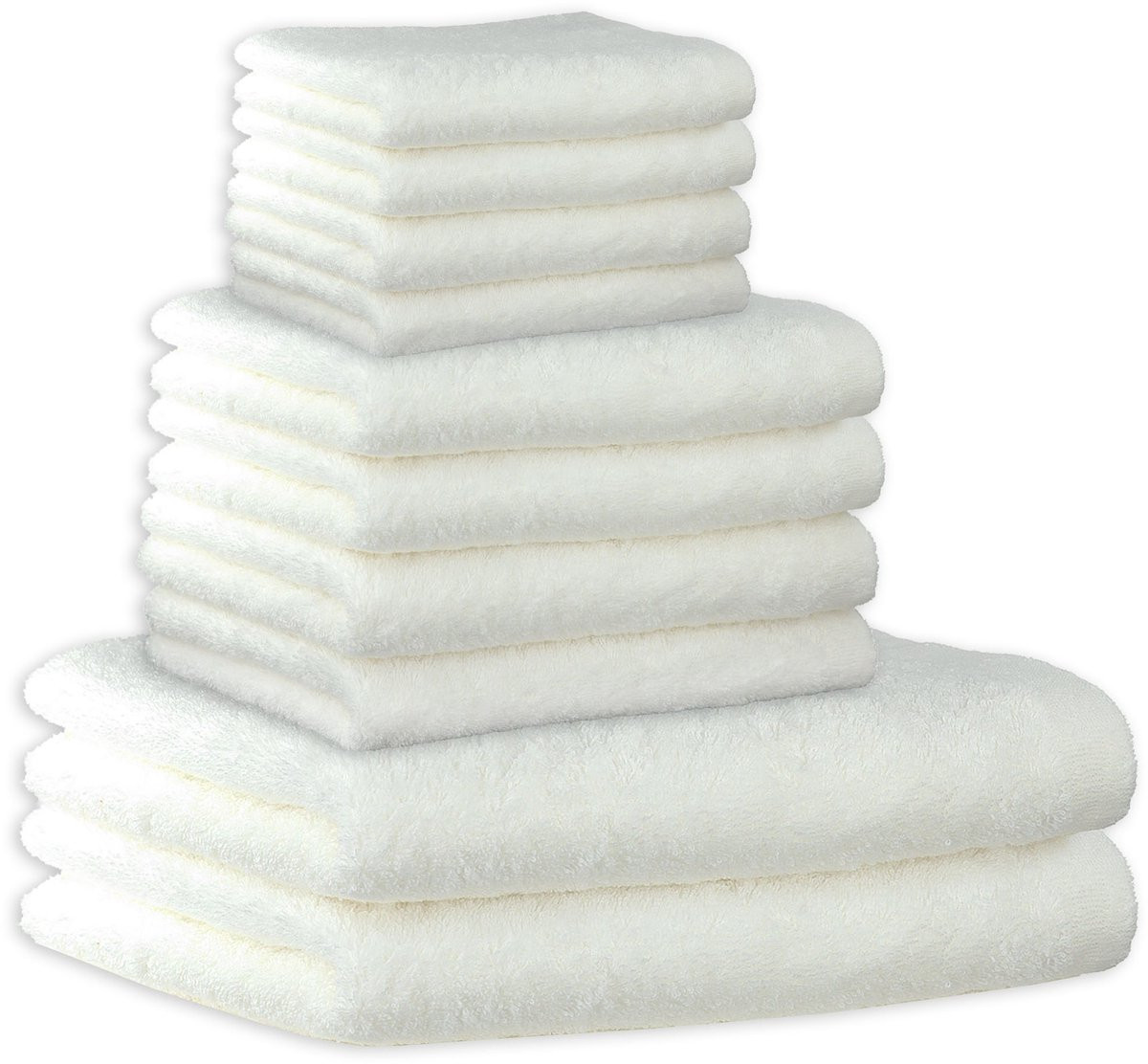 Cawoe Lifestyle Handdoek Set van 10, Breedte: 50 cm, Lengte: 100 cm