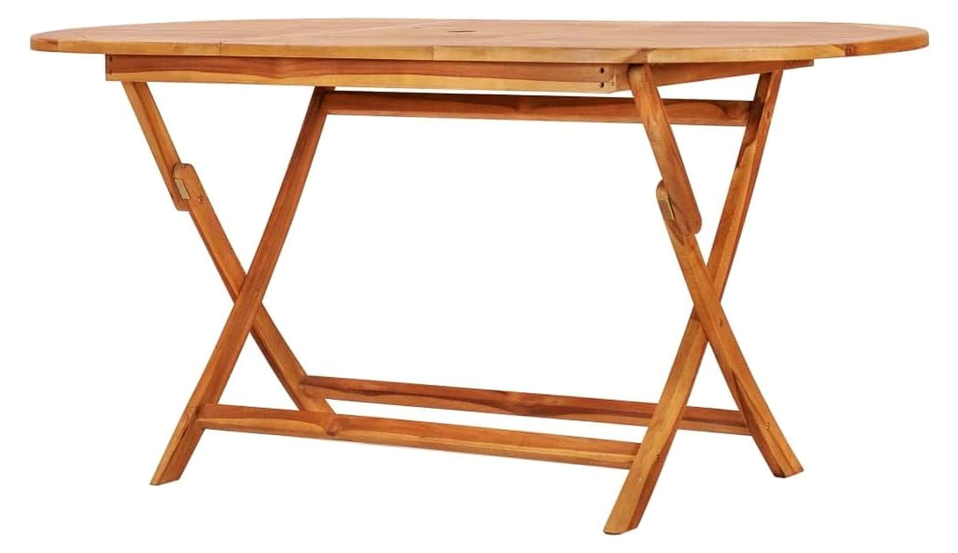 Garten Beistelltisch aus Teakholz, klappbar, 160x80x75 cm