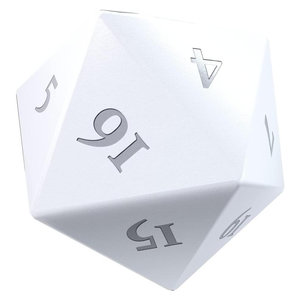 Ultra Pro UP - Vivid Heavy Metal Dice: White (2 kauliukai) (49269910)