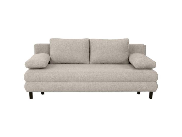 Xora Schlafsofa Lia, Graubraun, Kunststoff, 2-Sitzer, Füllung: Schaumstoffflocken,Schaumstoffflocken, 197x84x92.5 cm, Wohnzimmer, Sofas & Couches, Schlafsofas, Schlafsofas mit Bettkasten