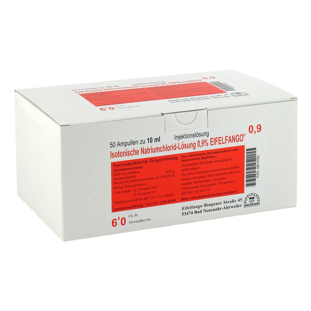 EIFELFANGO GmbH & Co. KG Isotonische Nacl Lösung 0,9% Eifelfango iniecto -lsg. 00874762