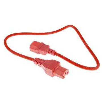 ACT Powercord C14 - C15 red 0.6 m (0.60 m) (AK5298)
