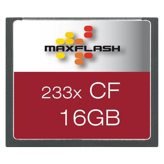 Memorysolution MAXFLASH Flash-Speicherkarte (16 GB, CF) (CF16G233M-R)