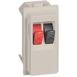 Legrand KM4294 LivingNow 1-modulige Lautsprecherklemme in der Farbausführung Sand