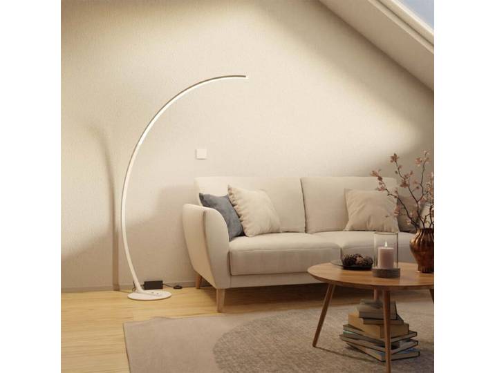 Lumière Design Stehleuchte Mavea V2, gebogen, minimalistisch, s