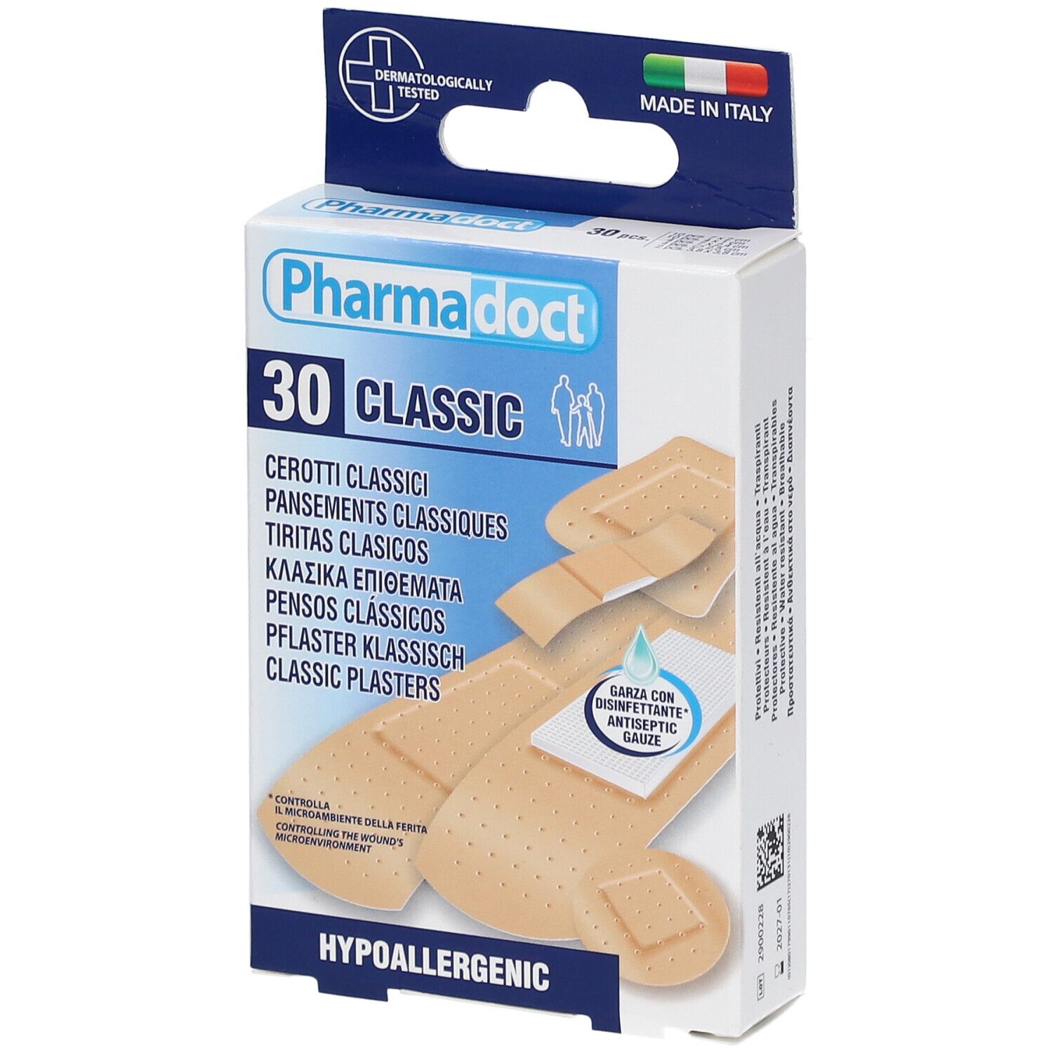 Pflaster m.antiseptischer Auflage 5 Größen 30 St