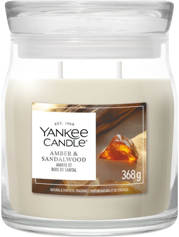 Yankee Candle Amber & Sandalwood bougie parfumée 368 g