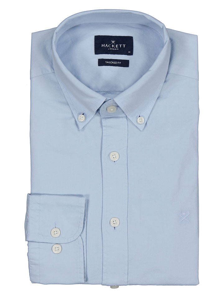 Hackett London Hemd - Tailored fit - in Hellblau - M