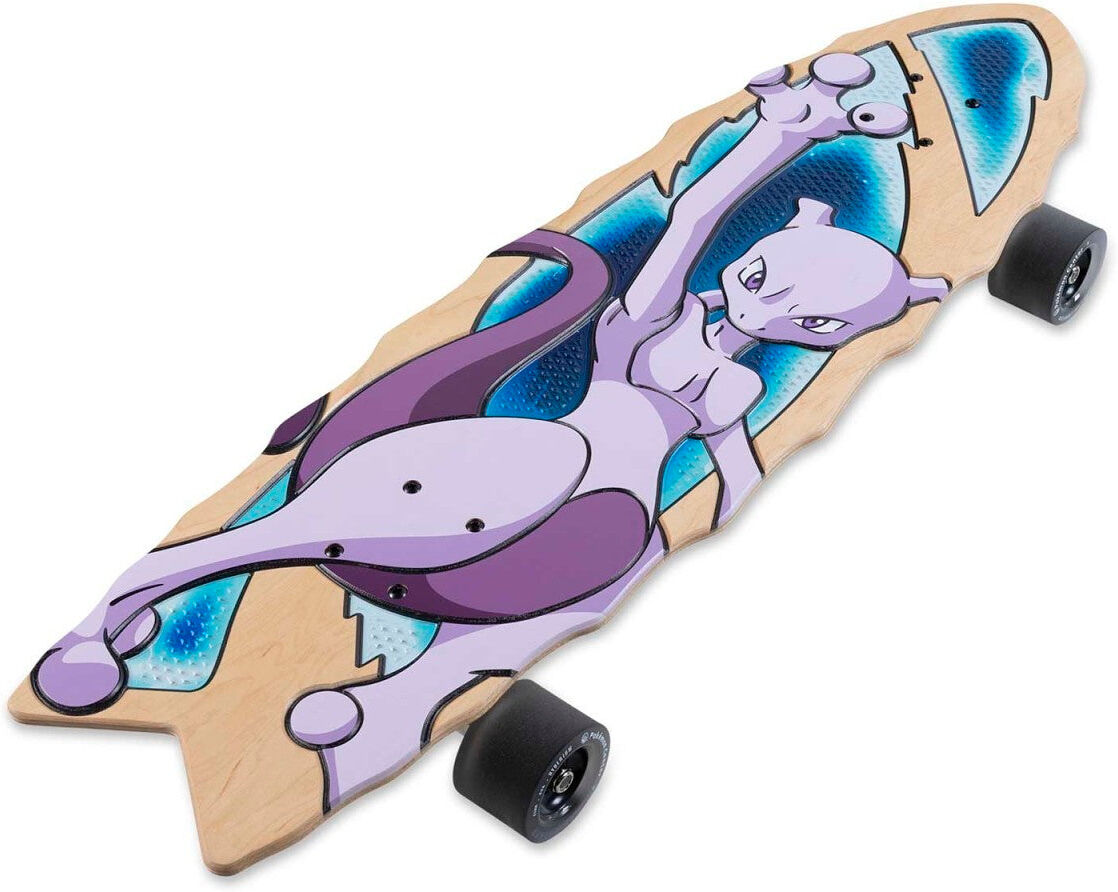 Pokémon Center × Bear Walker: Mewtwo Limited Edition Carved Skateboard – The Pinnacle of Collectible Art