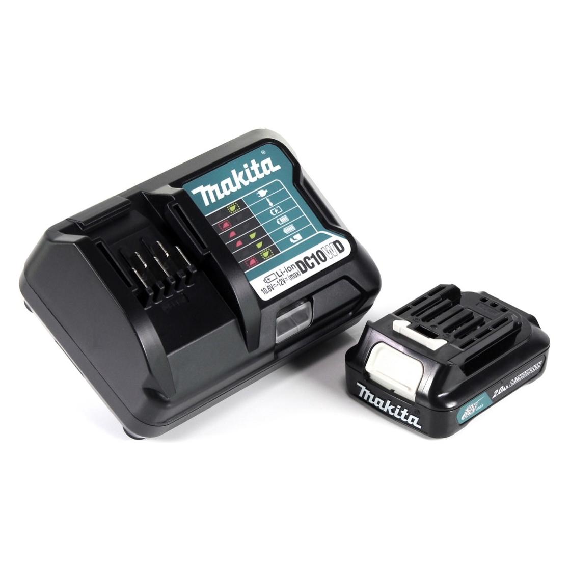 Makita Power Source Kit 12V mit 1x BL1021B Akku 2,0Ah + DC10WD (12 V) (22756361)