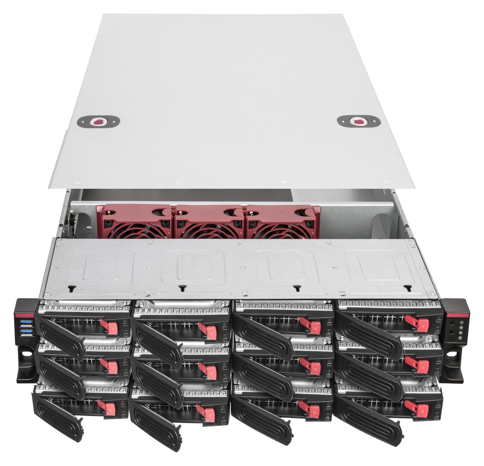 Silverstone RM22-312, HDD / SSD-Gehäuse, 2.5/3.5", SAS, SAS-2, SAS-3, SATA, Serial ATA II, Serial ATA III, 12 Gbit/s, Hot-Swap, Edelstahl